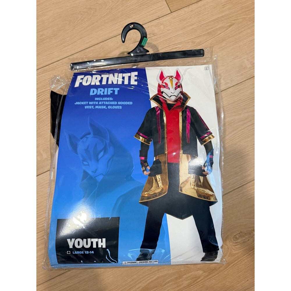 Fortnite Drift Costume Kids Youth Large 12 14 Spirit gaming Cosplay costume